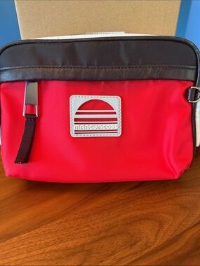 Marc Jacobs Red and Black Nylon Belt Bag